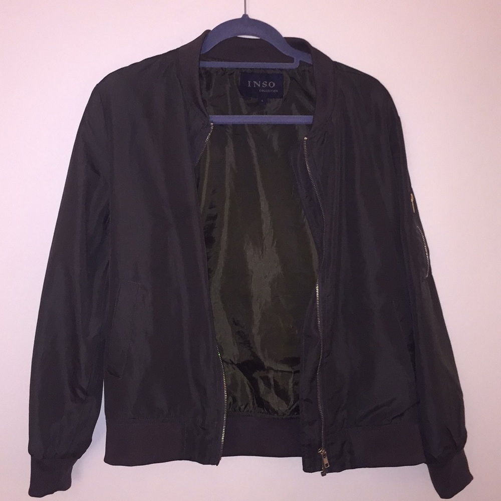 Army Green Inso Bomber Jacket